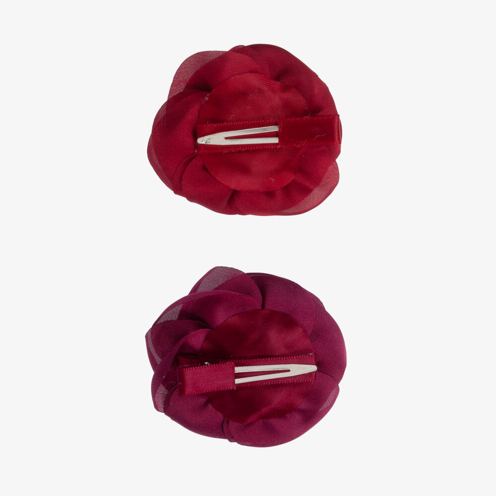 Milledeux-Girls Floral Chiffon Clip Set | Childrensalon Outlet