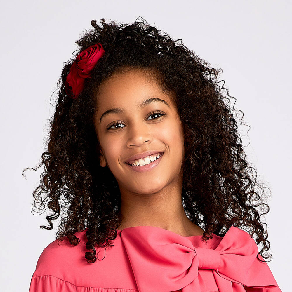 Milledeux-Girls Floral Chiffon Clip Set | Childrensalon Outlet