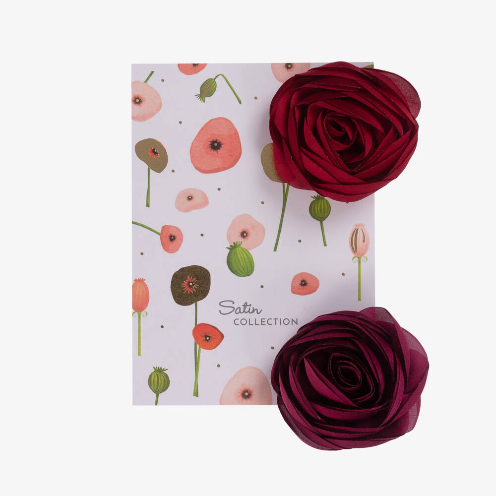 Milledeux-Girls Floral Chiffon Clip Set | Childrensalon Outlet