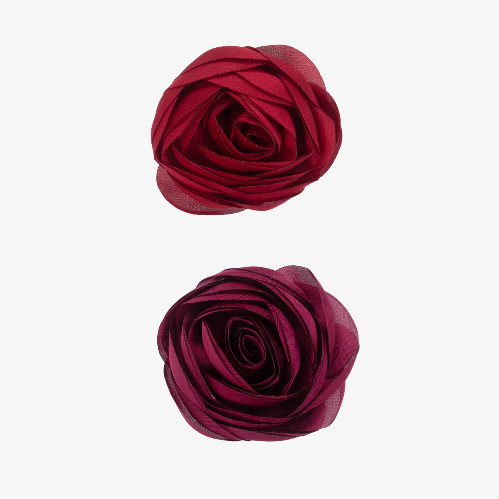 Milledeux-Girls Floral Chiffon Clip Set | Childrensalon Outlet