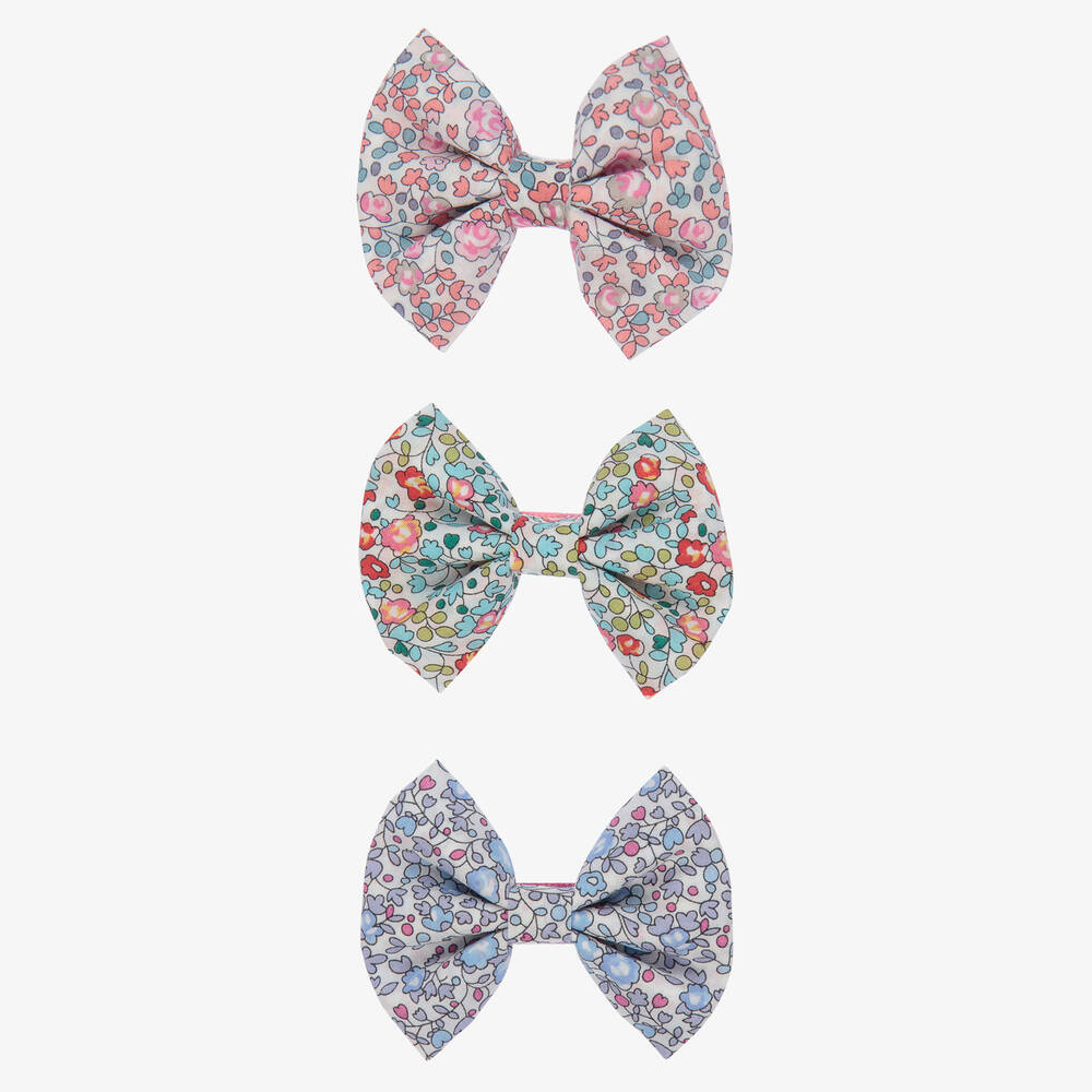Milledeux-Liberty Bow Hair Clips (3 Pack) | Childrensalon Outlet