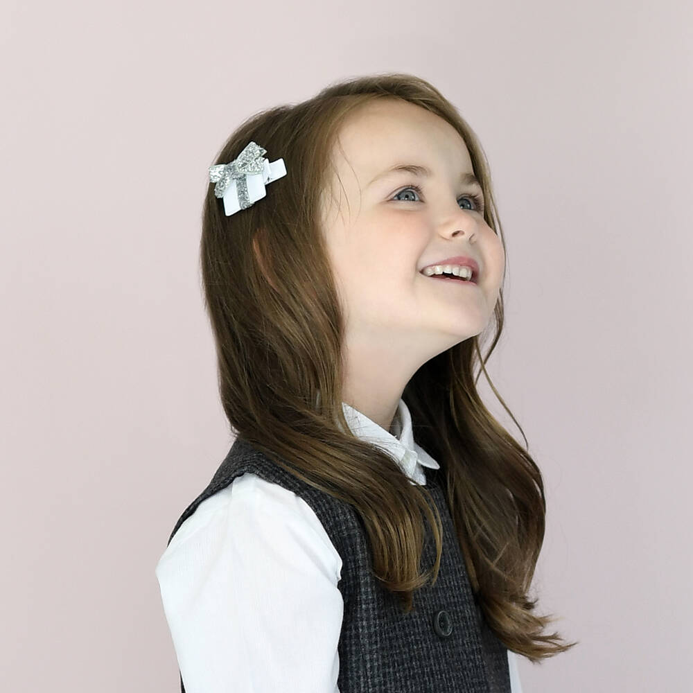 Milledeuх-Заколка для волос серебристого и красного цвета (3 комплекта) | Childrensalon Outlet