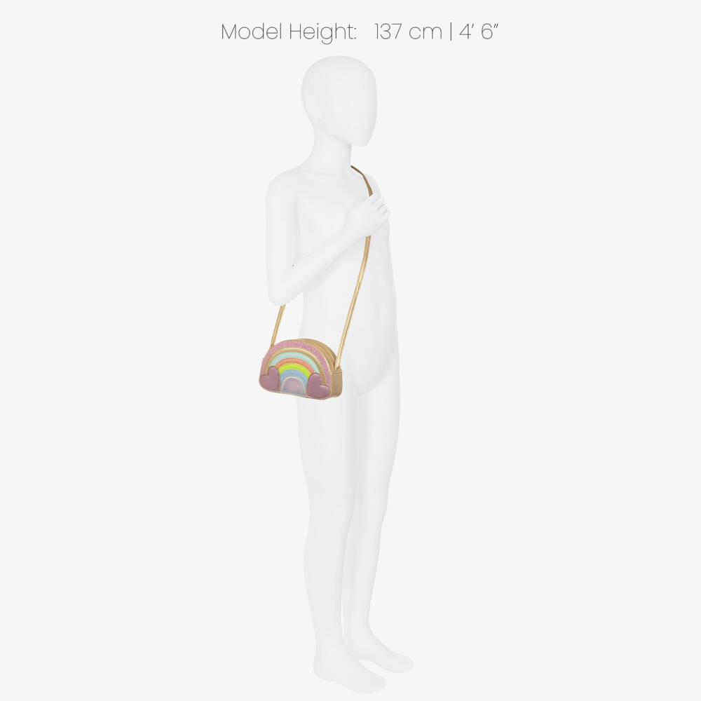 Mimi & Lula-Girls Gold & Pastel Rainbow Shoulder Bag | Childrensalon Outlet
