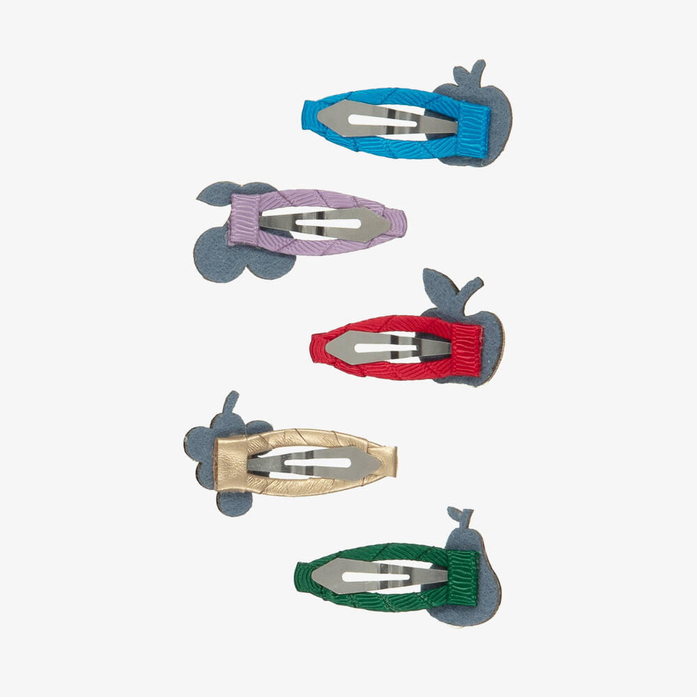 Mimi & Lula-Girls Multicoloured Fruit Hair Clips (5 Pack) | Childrensalon Outlet