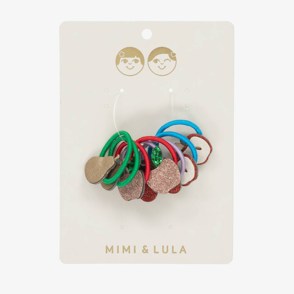 Mimi & Lula-Girls Multicoloured Fruit Hair Elastics (8 Pack) | Childrensalon Outlet