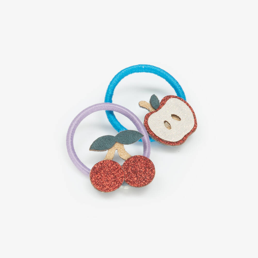 Mimi & Lula-Girls Multicoloured Fruit Hair Elastics (8 Pack) | Childrensalon Outlet