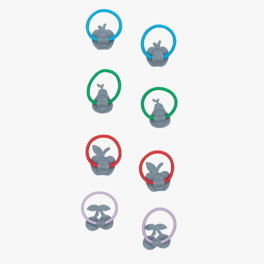 Mimi & Lula-Girls Multicoloured Fruit Hair Elastics (8 Pack) | Childrensalon Outlet