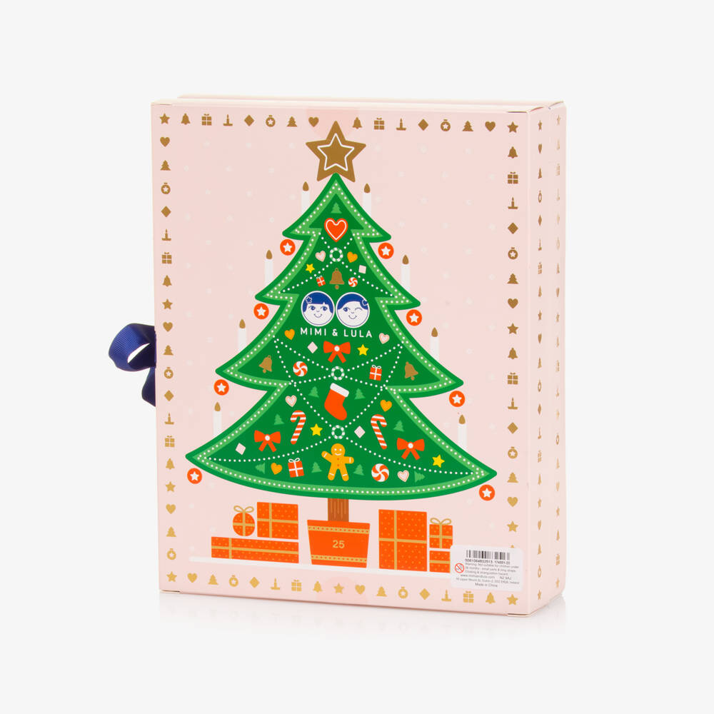 Mimi & Lula-Girls Pink Hair Accessories Advent Calendar (27cm) | Childrensalon Outlet