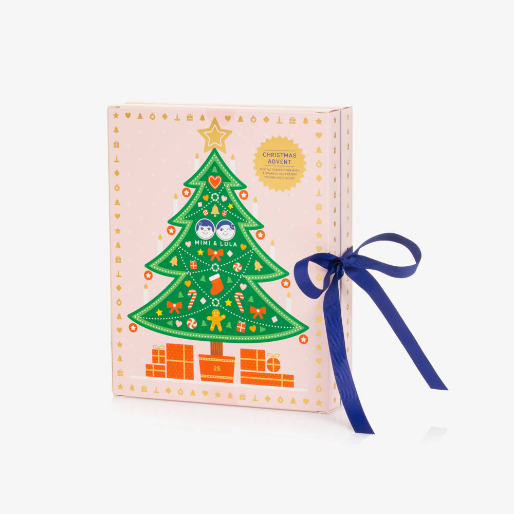 Mimi & Lula-Girls Pink Hair Accessories Advent Calendar (27cm) | Childrensalon Outlet