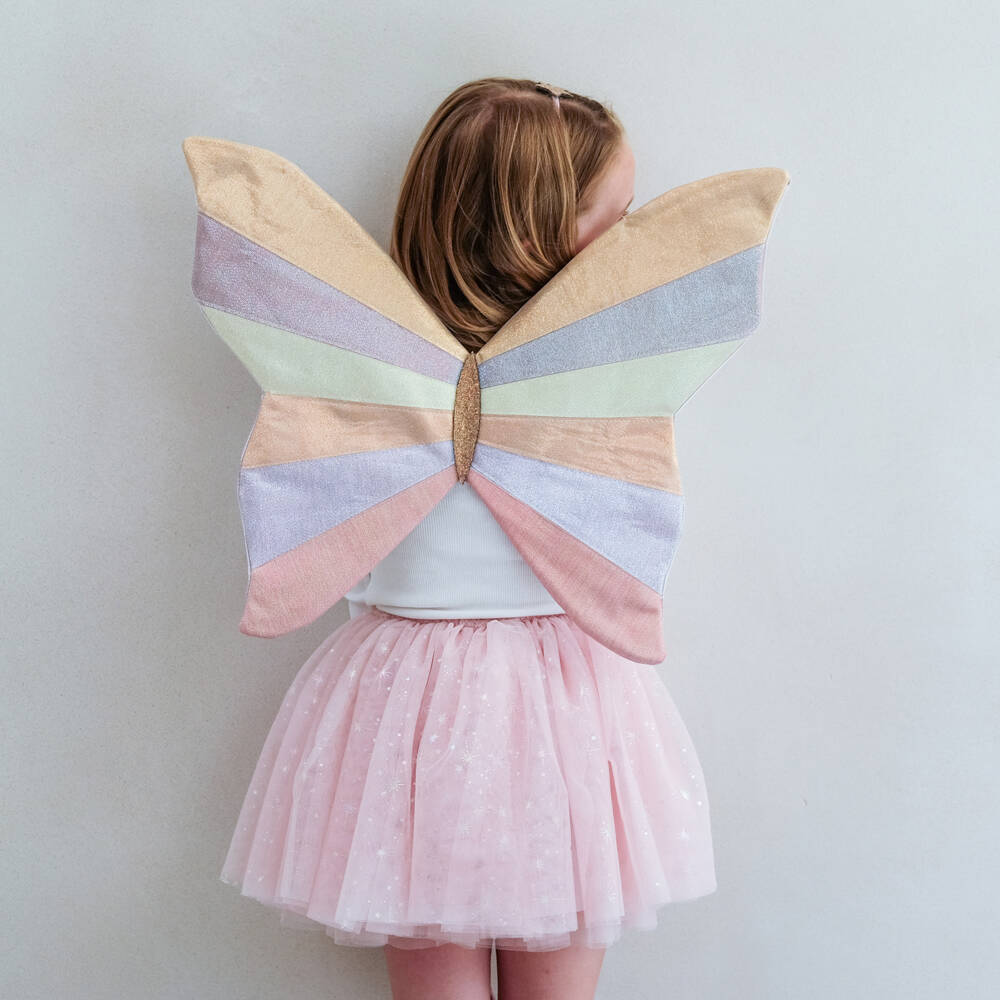 Mimi & Lula-Girls Pink Sparkly Intergalactic Wings (53cm) | Childrensalon Outlet