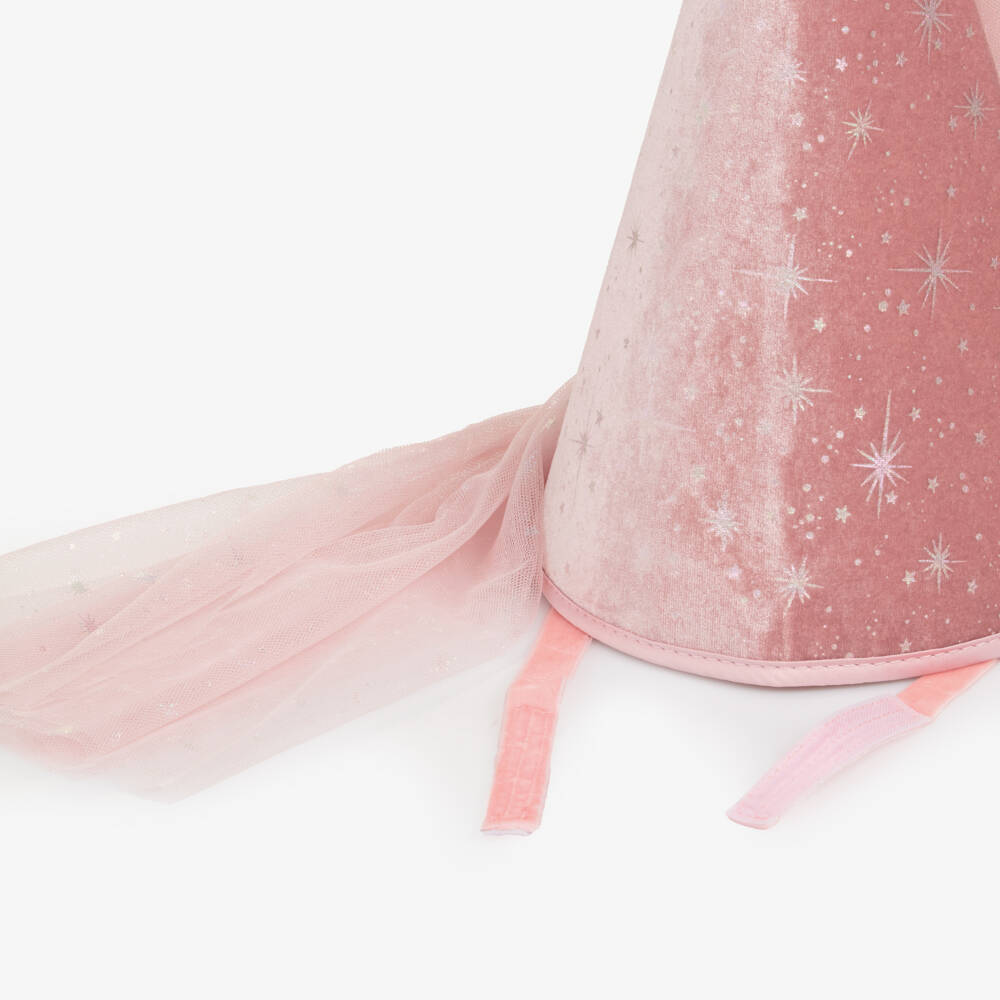 Mimi & Lula-Girls Pink Velvet Shimmery Princess Hat | Childrensalon Outlet