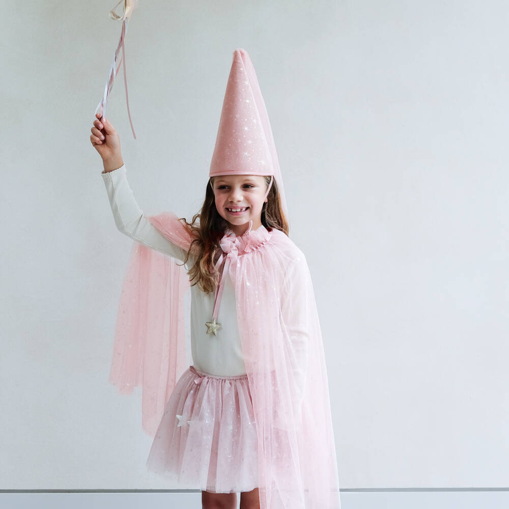 Mimi & Lula-Girls Pink Velvet Shimmery Princess Hat | Childrensalon Outlet