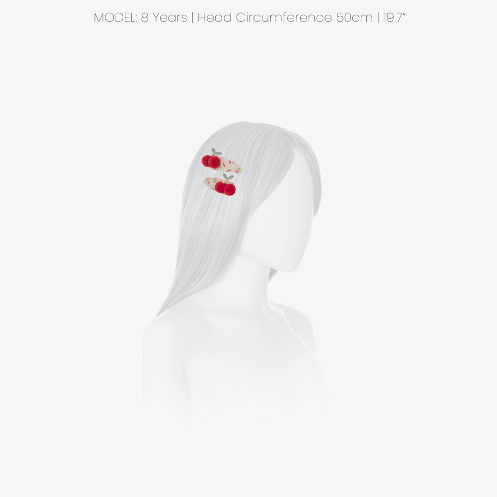 Mimi & Lula-Girls Red Pom-Pom Cherries Hair Clips (2 Pack) | Childrensalon Outlet