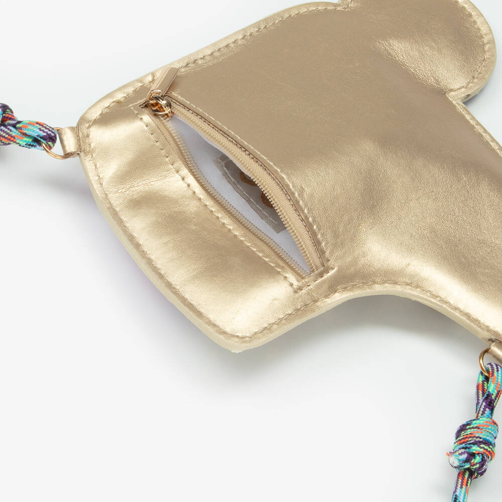 Mimi & Lula-Girls Silver Glitter Rollerskate Bag (19cm) | Childrensalon Outlet