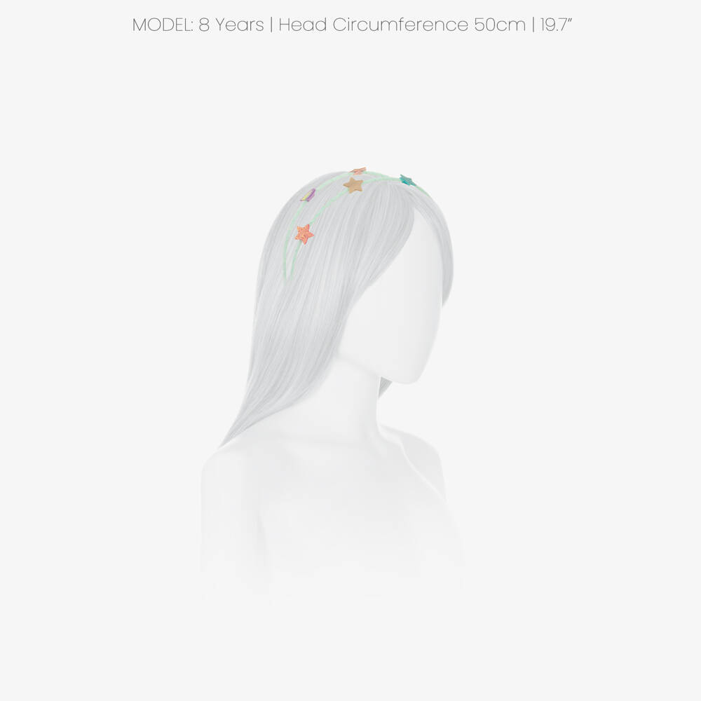 Mimi & Lula-Girls Turquoise Blue Double Hairband with Star Motifs | Childrensalon Outlet