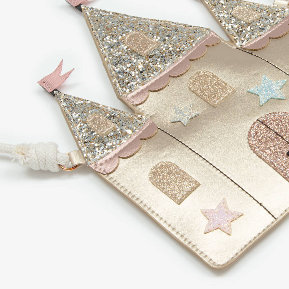 Mimi & Lula-Gold Enchanted Castle Bag (24cm) | Childrensalon Outlet