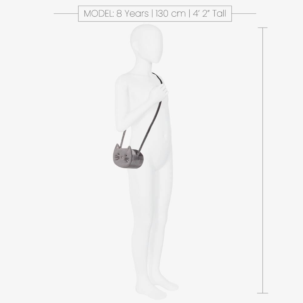 Mimi & Lula-Grey Kitty Cat Bag | Childrensalon Outlet