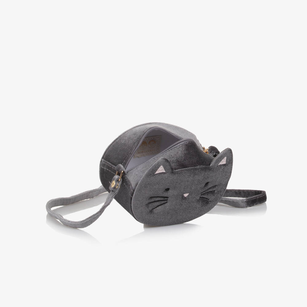 Mimi & Lula-Grey Kitty Cat Bag | Childrensalon Outlet