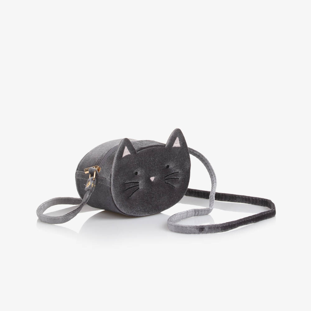 Mimi & Lula-Grey Kitty Cat Bag | Childrensalon Outlet