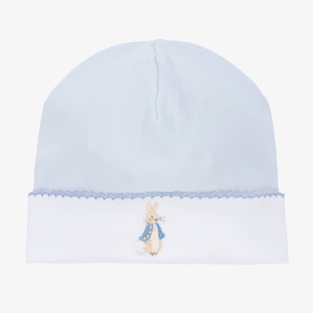 Mini-la-Mode-Blue Peter Rabbit Pima Cotton Hat | Childrensalon Outlet