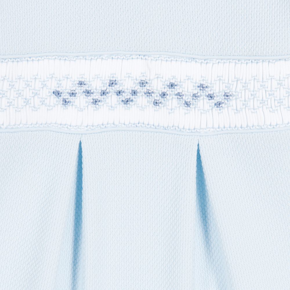 Mini-la-Mode-Smocked Pima Cotton Babygrow | Childrensalon Outlet