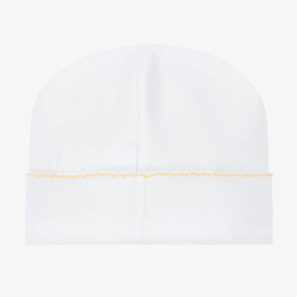 Mini-la-Mode-White Giraffe Pima Cotton Hat | Childrensalon Outlet