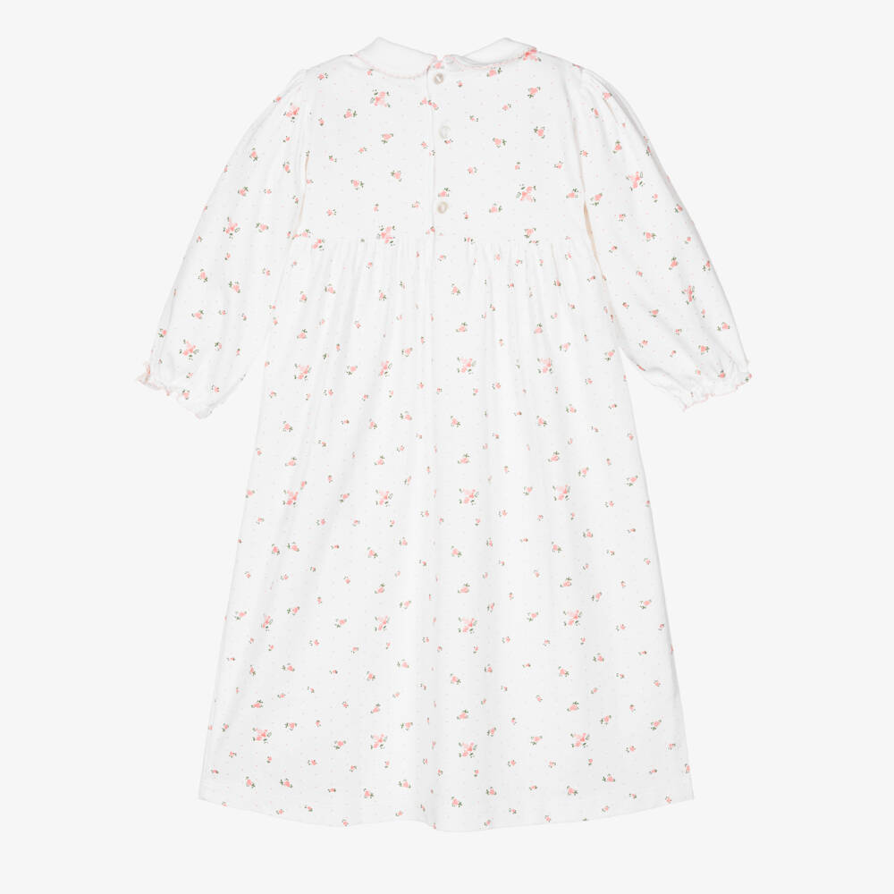 Mini-la-Mode-White Pima Cotton Nightdress | Childrensalon Outlet