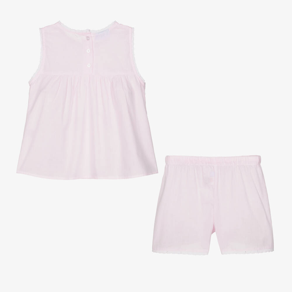 Mini Lunn-Girls Soft Pink Flamingo Pyjamas | Childrensalon Outlet