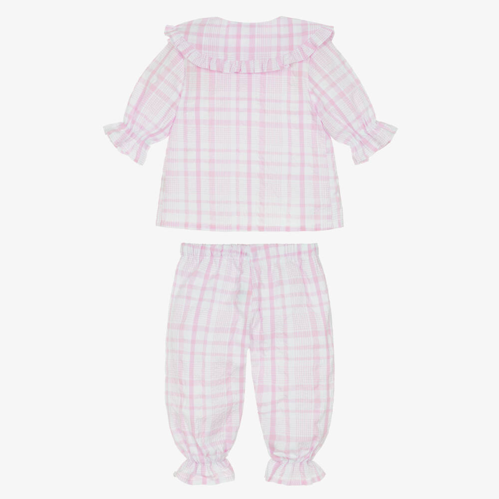 Mini Lunn-Pink Check Pyjama | Childrensalon Outlet
