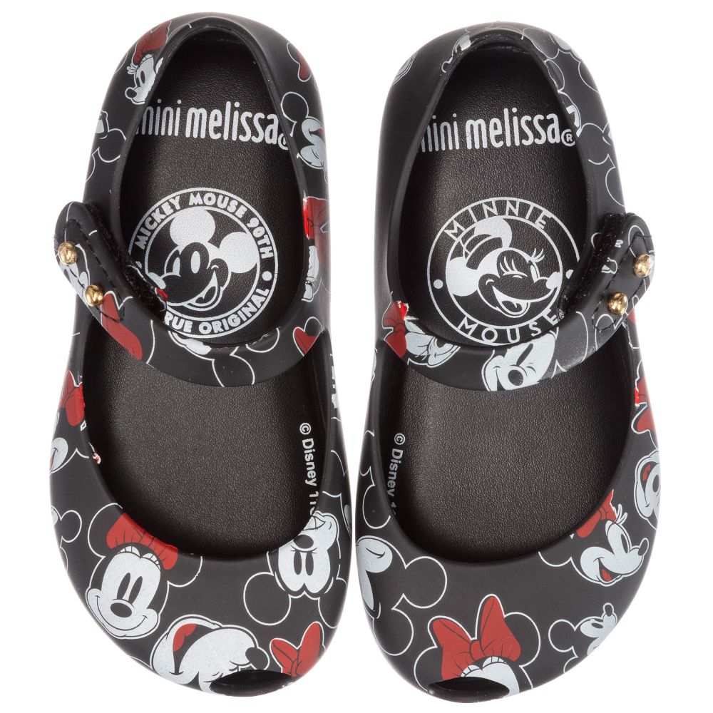 Mini Melissa-Black Disney Jelly Shoes  | Childrensalon Outlet