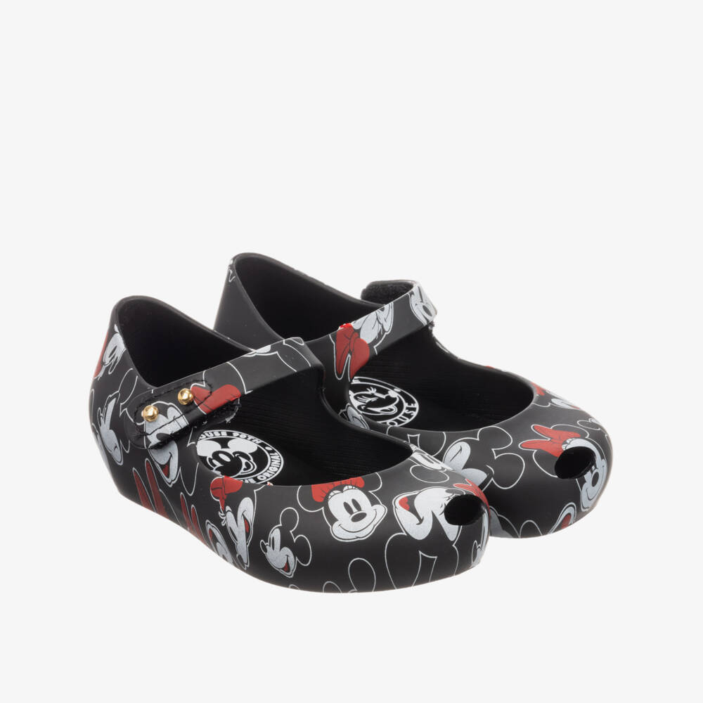 Mini Melissa-Black Disney Jelly Shoes  | Childrensalon Outlet