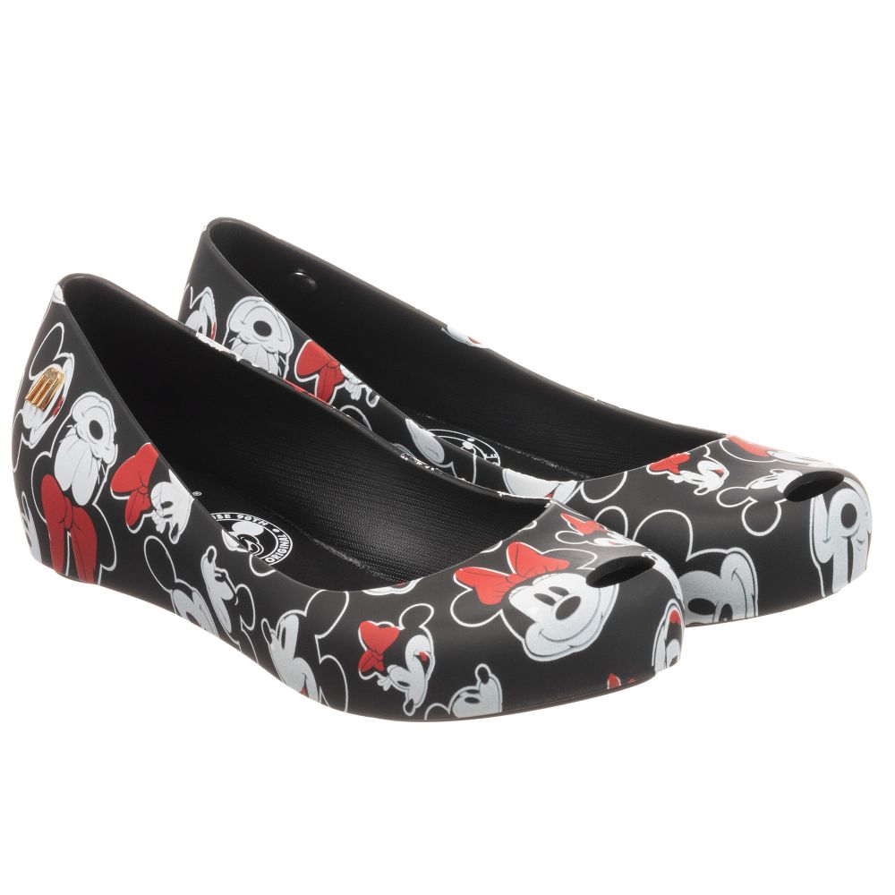 Mini Melissa Black Disney Jelly Shoes Childrensalon Outlet