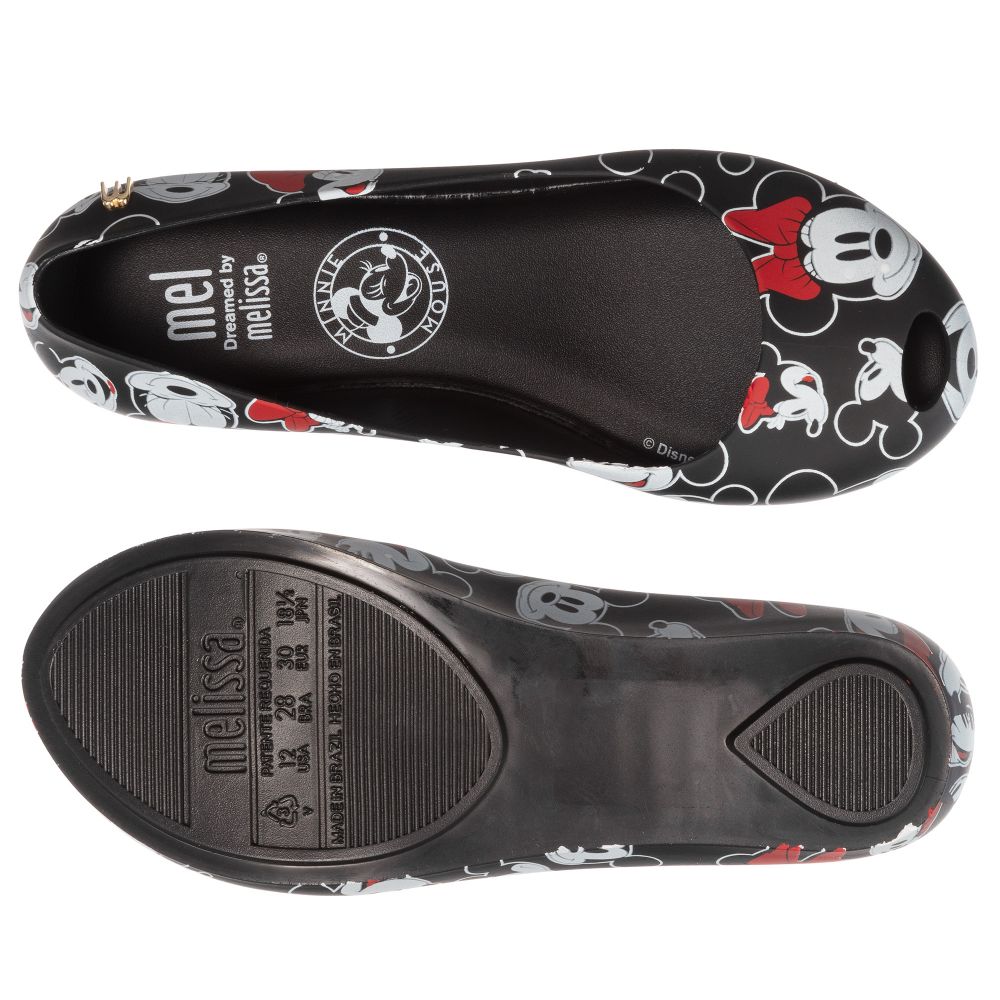 Mini Melissa-Black Disney Jelly Shoes | Childrensalon Outlet