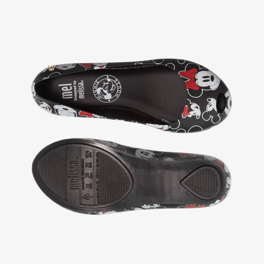 Mini Melissa-Black Disney Jelly Shoes | Childrensalon Outlet