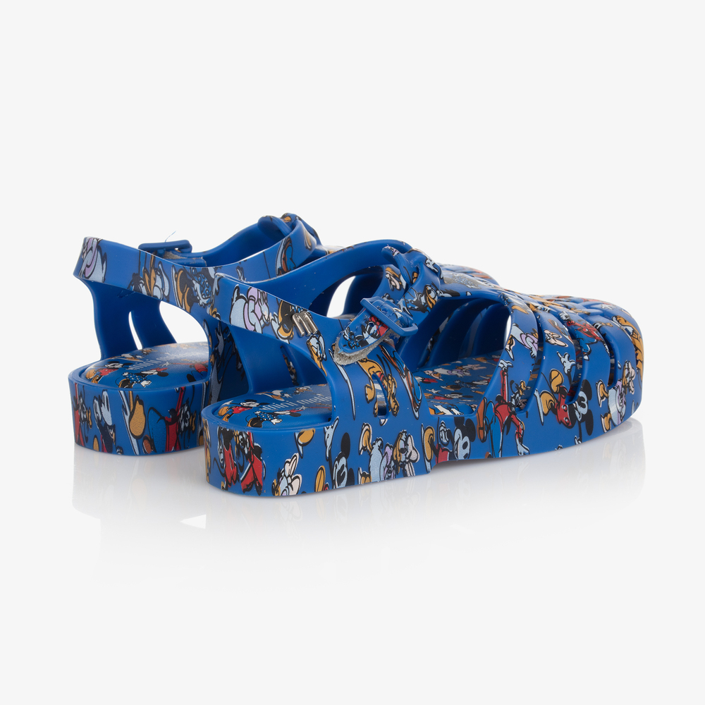 Mini Melissa Blue Disney Jelly Shoes Childrensalon Outlet