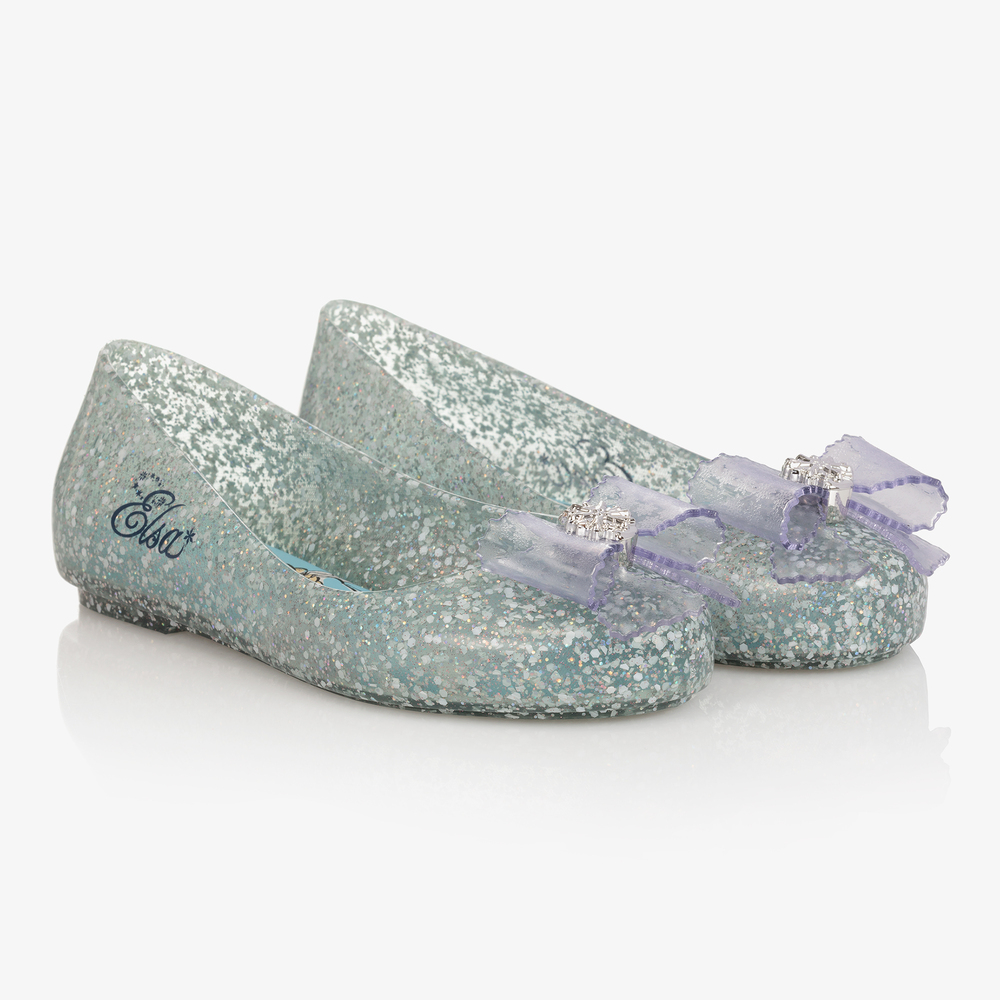 Mini Melissa - Blue Disney Jelly Shoes | Childrensalon