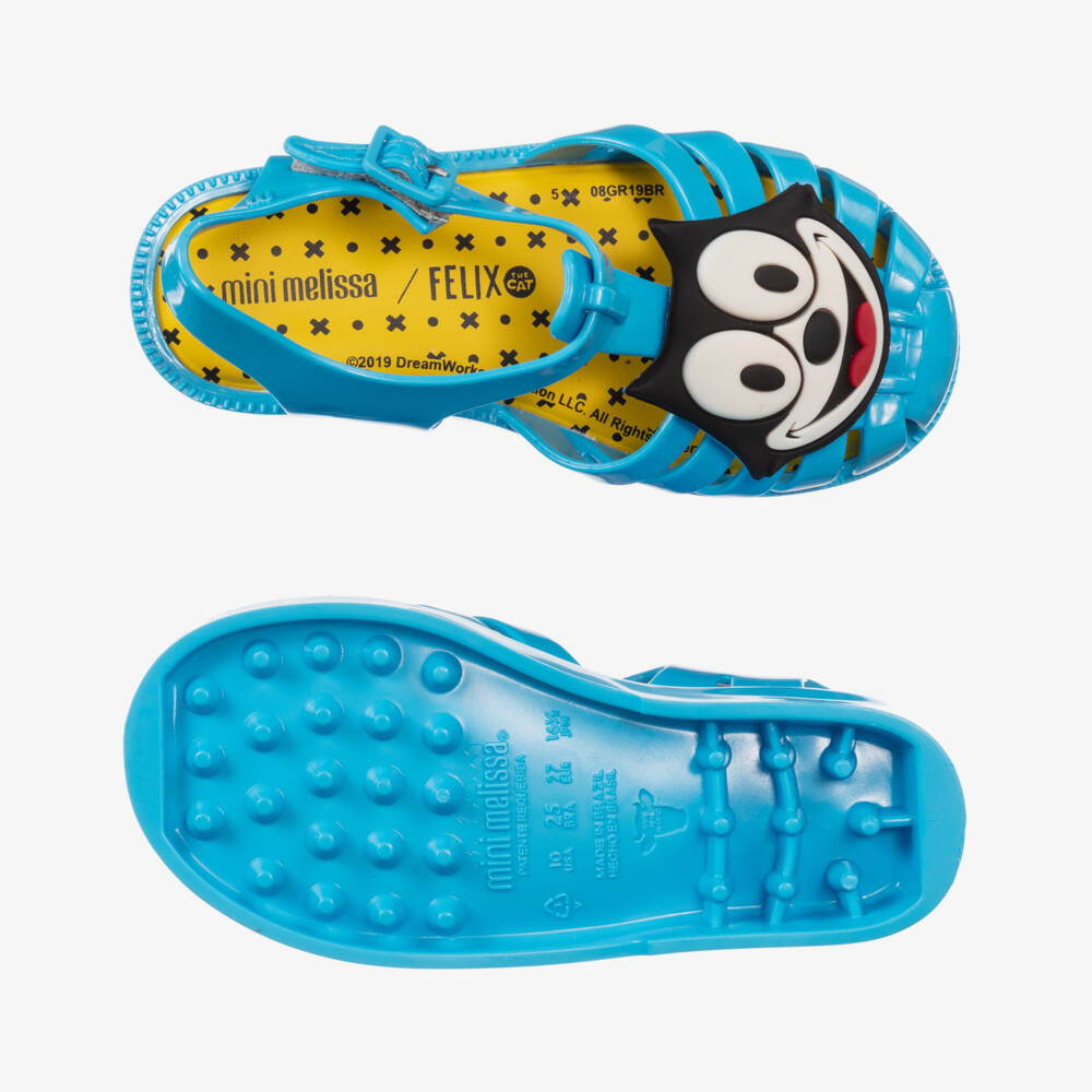 Mini Melissa-صندل جيلي لون أزرق | Childrensalon Outlet