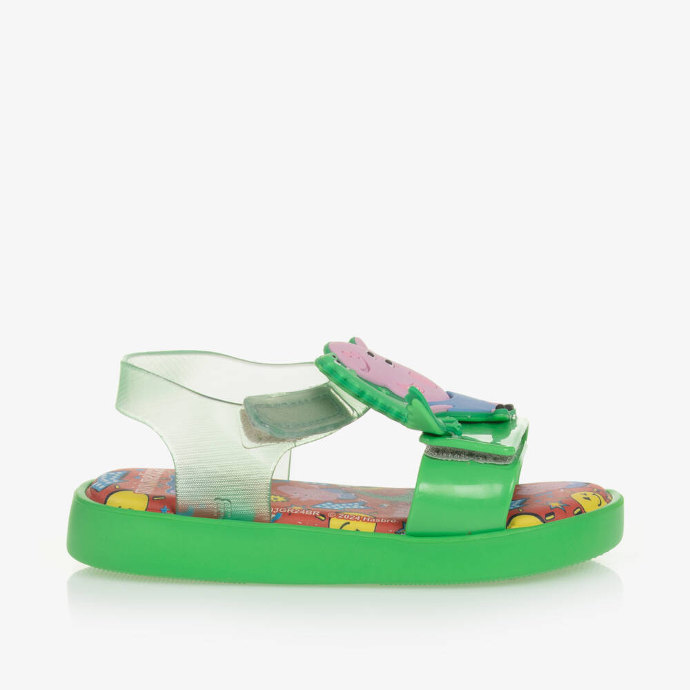 ميني ميليسا-صندل جيلي Peppa Pig لون أخضر للأولاد | Childrensalon Outlet