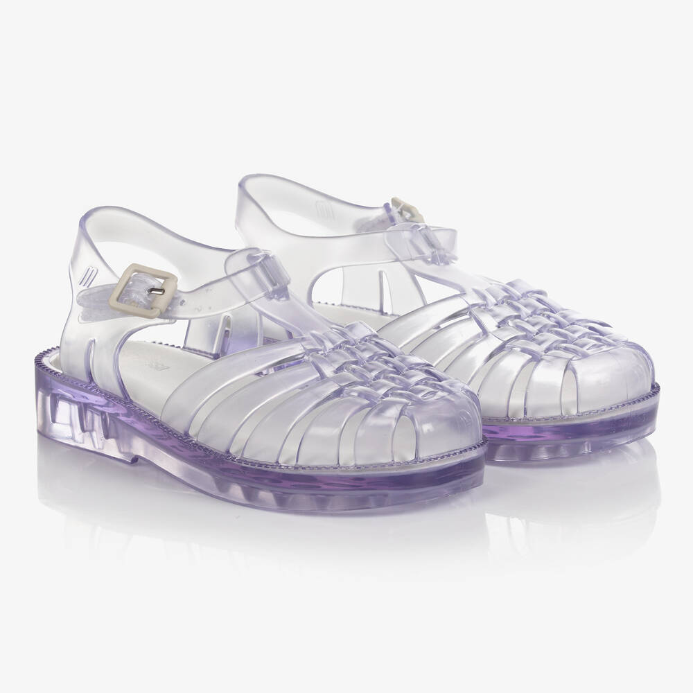 Mini Melissa - Прозрачные резиновые туфли | Childrensalon