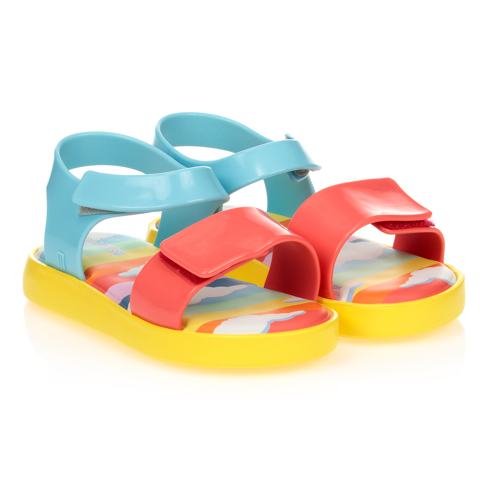 Mini Melissa - Разноцветные резиновые сандалии | Childrensalon