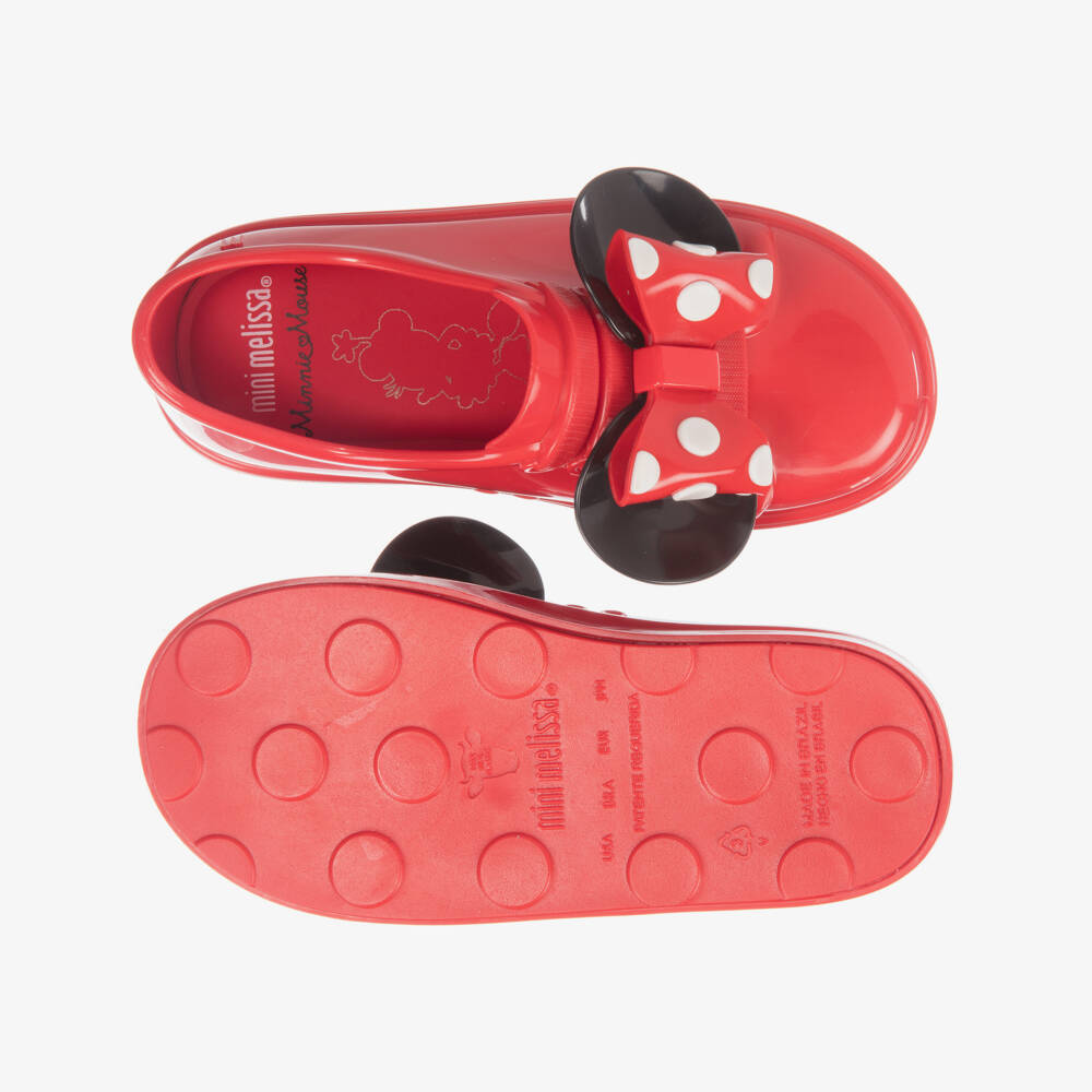 Mini Melissa-حذاء ديزني "ميني" لون أحمر | Childrensalon Outlet