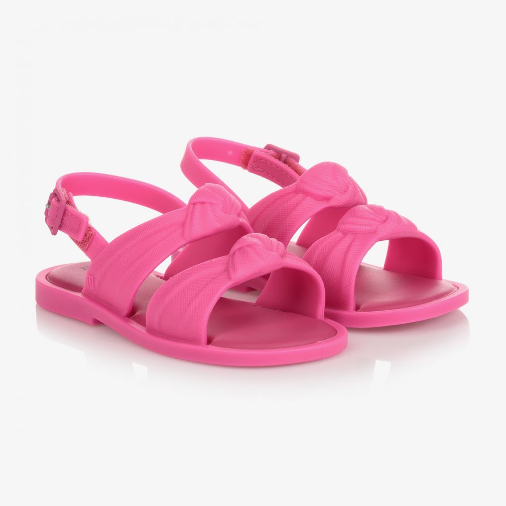 Mini Melissa - Резиновые сандалии цвета фуксии | Childrensalon