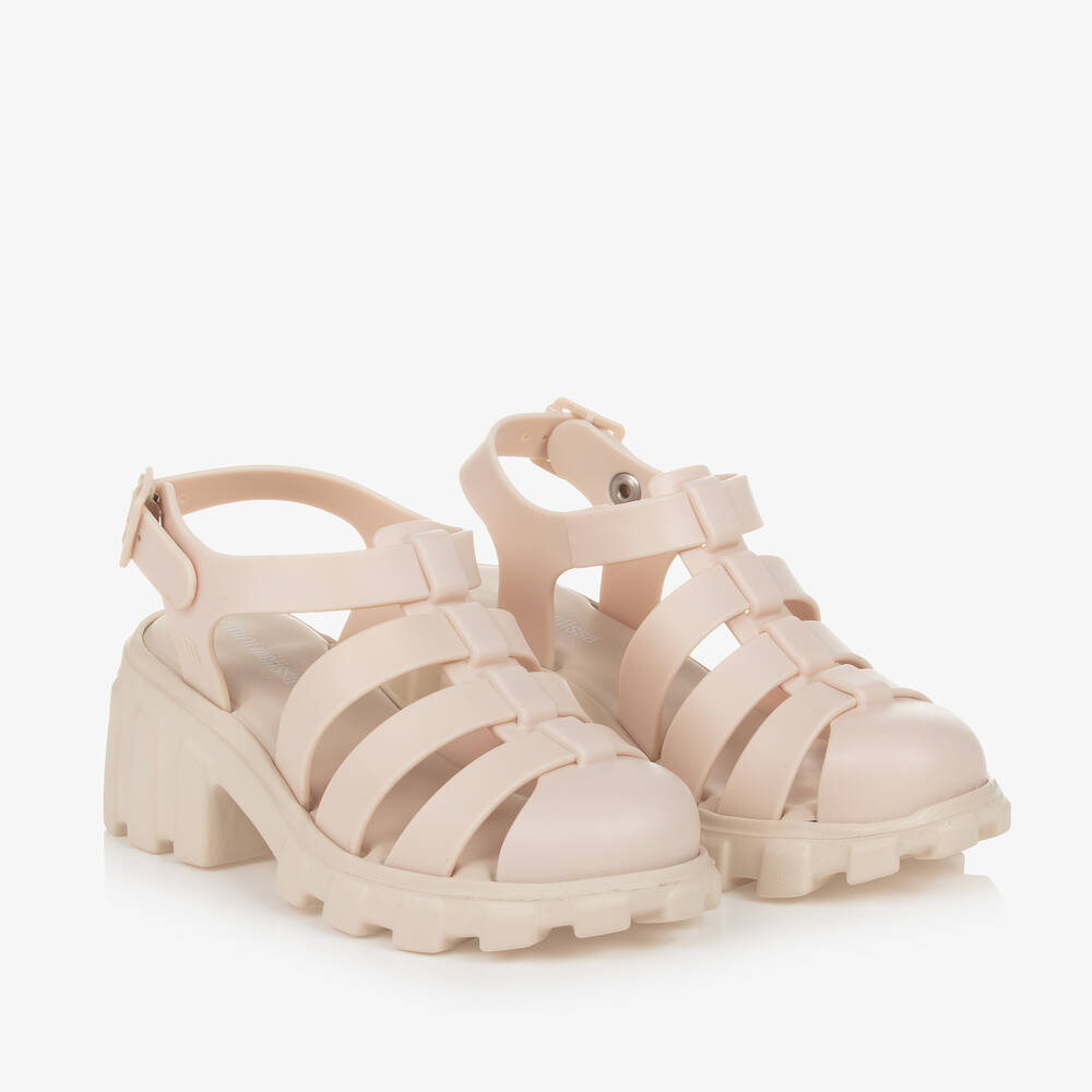 Mini Melissa Girls Beige Jelly Shoes Childrensalon Outlet