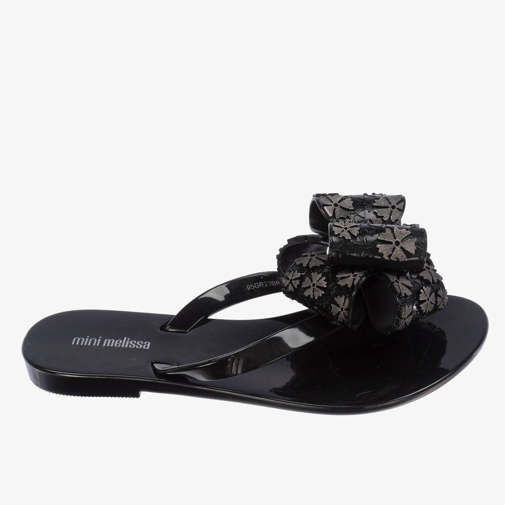 Mini melissa bow flip flops deals