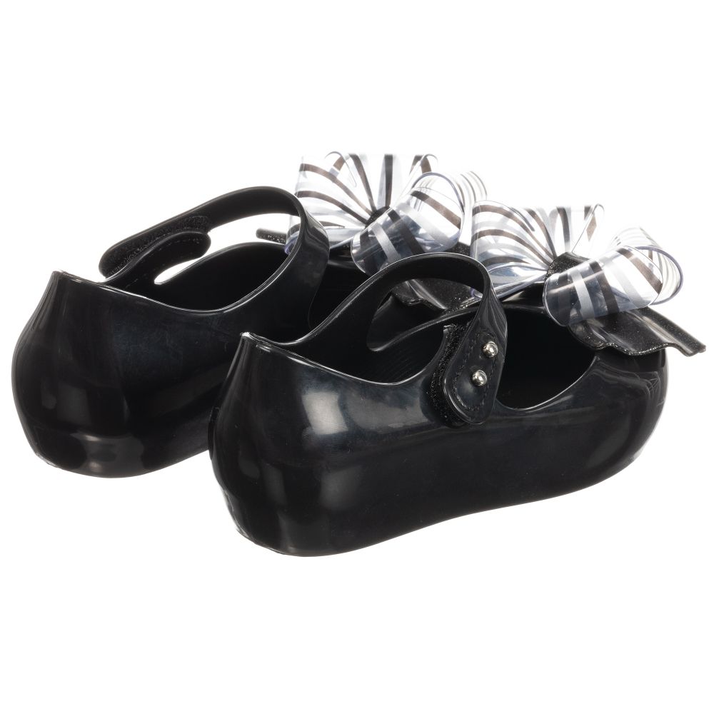 black mini melissa shoes