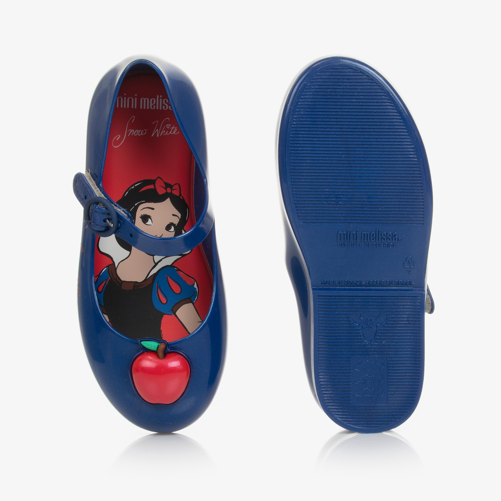Mini Melissa Girls Blue Disney Jelly Shoes