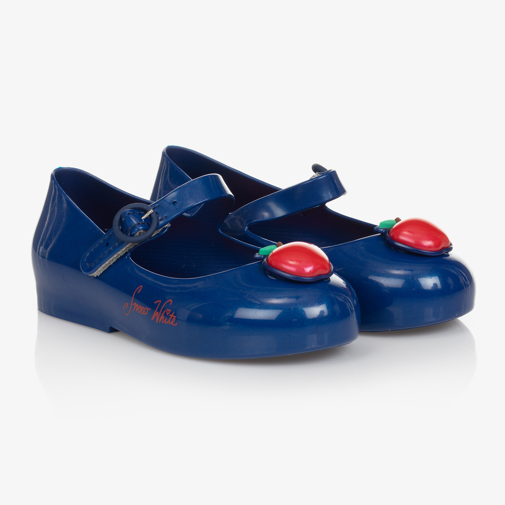 Mini Melissa - Girls Blue Disney Jelly Shoes | Childrensalon