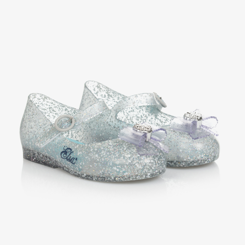 Mini Melissa - Girls Blue Disney Jelly Shoes | Childrensalon