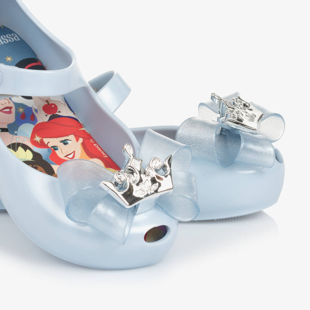 Mini Melissa-Girls Blue Jelly Crown Sandals | Childrensalon Outlet