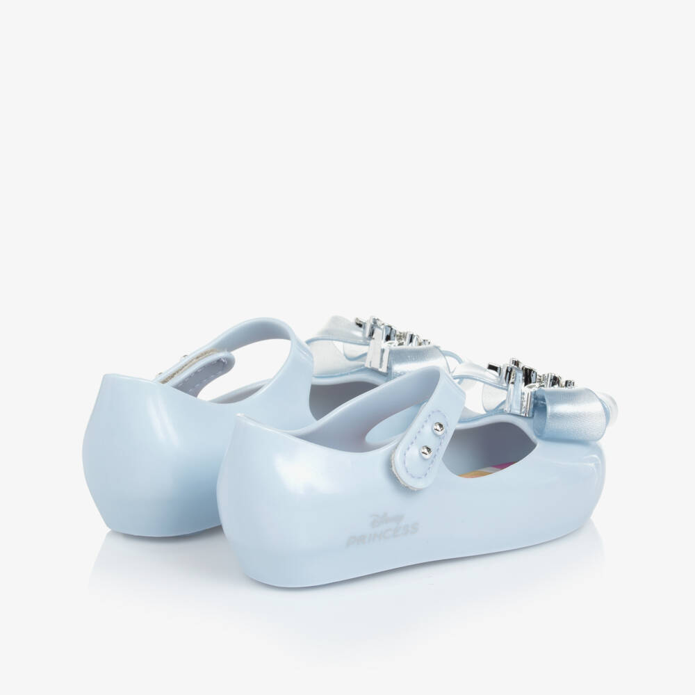 Mini Melissa-Girls Blue Jelly Crown Sandals | Childrensalon Outlet